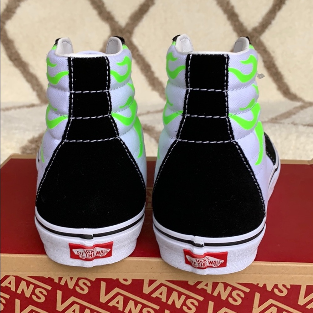 •VANS Sk-8-Hi FLAME black/true white Mens - Picture 8 of 16